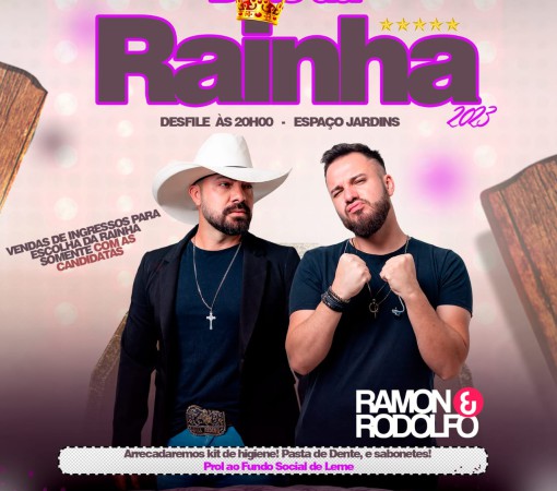 Rainha da FAPIL – FESTA DE PEÃO - será escolhida no dia 26 de agosto}