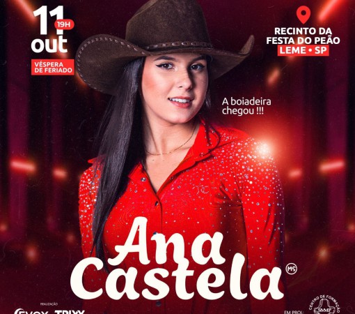 ANA CASTELA - A BOIADEIRA EM LEME}