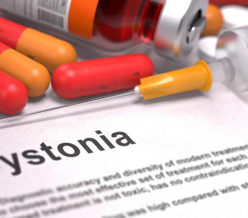 DISTONIA CAUSA ESPASMOS, MAS É DIFERENTE DO TIQUE NERVOSO}