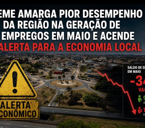 LEME AMARGA PIOR DESEMPENHO DA REGIÃO NA GERAÇÃO DE EMPREGOS EM MAIO E ACENDE ALERTA PARA A ECONOMIA LOCAL}