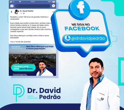 Dr. David Pedrão cria página no facebook para dar dicas e informações sobre saúde}