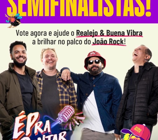 A BANDA LEMENSE, REALEJO & BUENA VIBRA É UMA DAS SEMIFINALISTAS DO CONCURSO MUSICAL “É PRA CANTAR”  DA EPTV.}