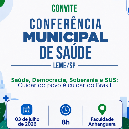 SECRETARIA DE SAÚDE REALIZA CONFERÊNCIA MUNICIPAL DE SAÚDE NO DIA 03 DE JULHO}