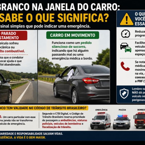 PANO BRANCO NA JANELA DO CARRO: VOCÊ SABE O QUE SIGNIFICA?