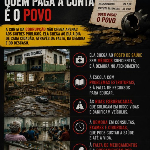 QUANDO A POLÍTICA VIRA NEGÓCIO, QUEM PAGA A CONTA É O POVO