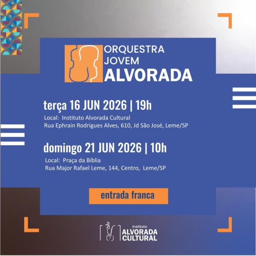 ORQUESTRA JOVEM DE LEME CONVIDA A COMUNIDADE PARA CONCERTOS ESPECIAIS NOS DIAS 16 E 21 DE JUNHO DE 2026