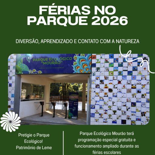 FÉRIAS NO PARQUE 2026 PROMETE DIVERSÃO, APRENDIZADO E CONTATO COM A NATUREZA DURANTE TODO O MÊS DE JULHO