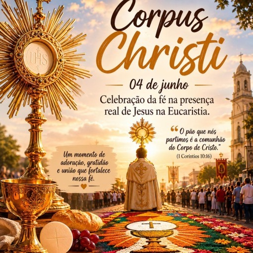 CORPUS CHRISTI - FÉ, TRADIÇÃO E DEVOÇÃO