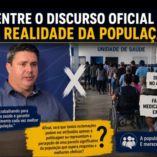 ENTRE O DISCURSO OFICIAL E A REALIDADE DA POPULAÇÃO