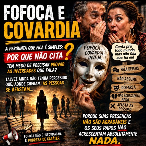 FOFOCA E COVARDIA}