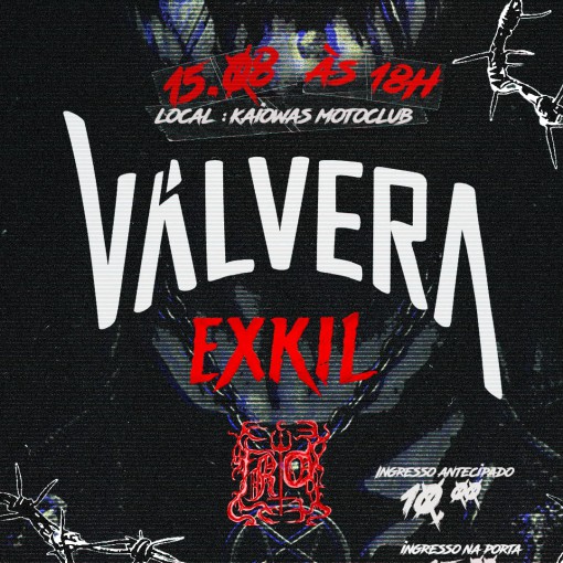 VÁLVERA, EXKIL E FRIO AGITAM LEME EM NOITE DEDICADA AO METAL NACIONAL