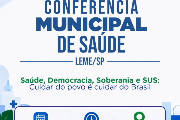 SECRETARIA DE SAÚDE REALIZA CONFERÊNCIA MUNICIPAL DE SAÚDE NO DIA 03 DE JULHO}