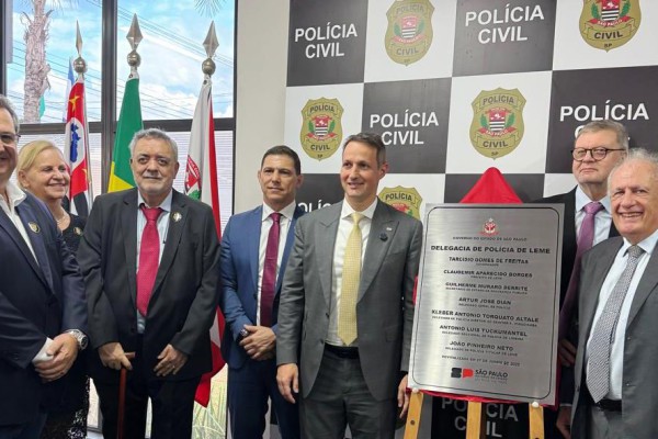 INAUGURAÇÃO DA NOVA DELEGACIA DE POLÍCIA CIVIL DE LEME}