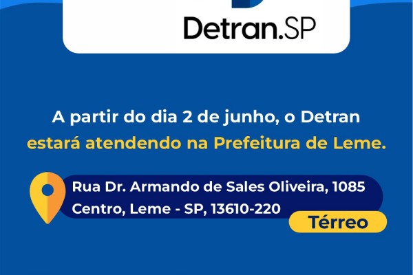 COMUNICADO SOBRE O DETRAN}
