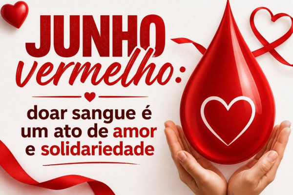JUNHO VERMELHO - DOAR SANGUE É UM ATO DE AMOR E SOLIDARIEDADE}