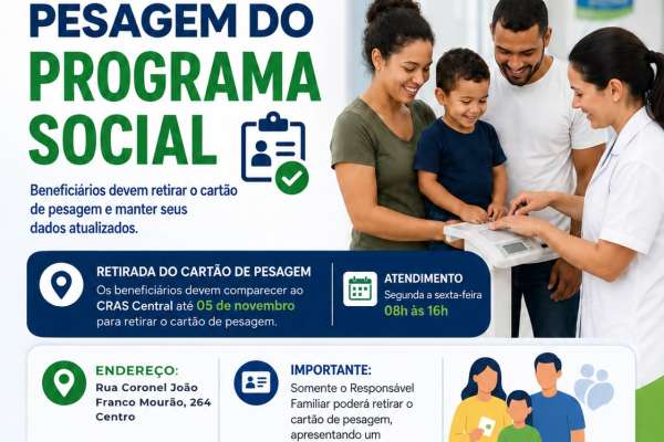 ATENÇÃO PARA AS DATAS DE PESAGEM PARA O MÊS DE OUTUBRO DE 2026}