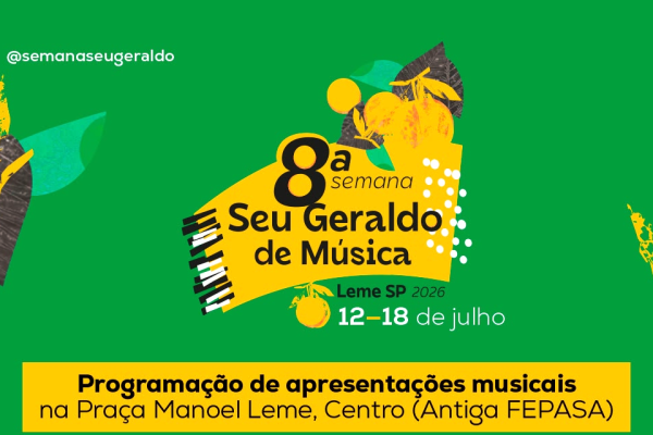8ª SEMANA SEU GERALDO DE MÚSICA PROMOVE FORMAÇÃO, CULTURA E GRANDES APRESENTAÇÕES EM LEME}
