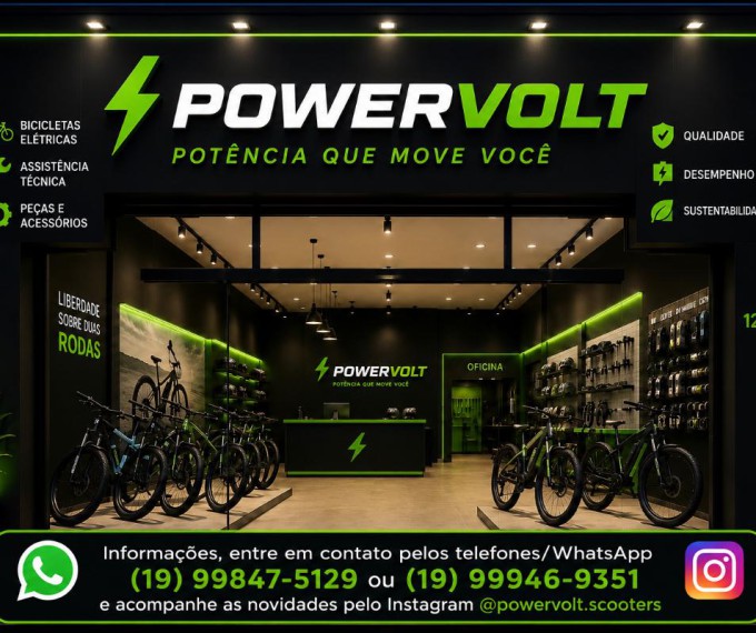 POWER VOLT BIKES VENDA E ASSISTÊNCIA ESPECIALIZADA EM BIKES ELÉTRICAS