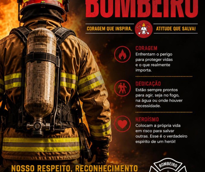 DIA DO BOMBEIRO - HERÓIS QUE DEDICAM A VIDA AO PRÓXIMO