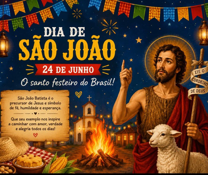 DIA DE SÃO JOÃO - O SANTO FESTEIRO DO BRASIL