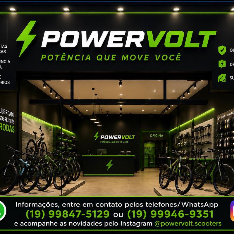 POWER VOLT BIKES VENDA E ASSISTÊNCIA ESPECIALIZADA EM BIKES ELÉTRICAS