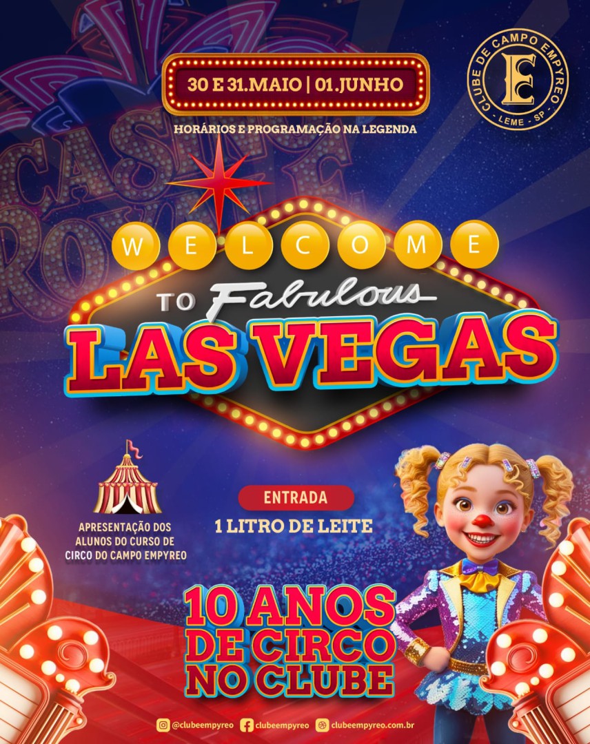 CIRCO FABULOUS LAS VEGAS NO CLUBE DE CAMPO EMPYREO