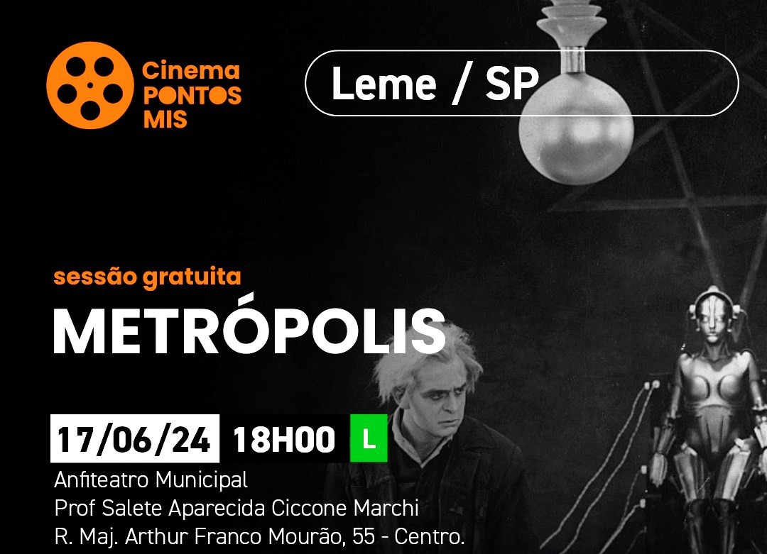 NÃO PERCA - SEGUNDA-FEIRA, DIA 17 DE JUNHO - METRÓPOLIS