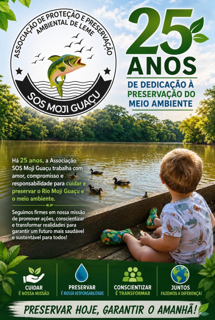 SOS MOJI GUAÇU - 25 ANOS DE DEDICAÇÃO À PRESERVAÇÃO DO MEIO AMBIENTE