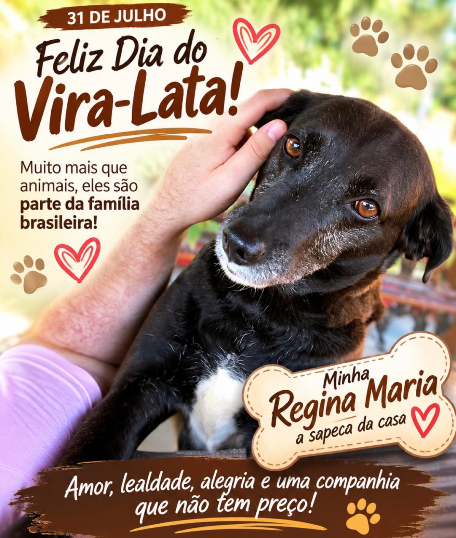 DIA DO VIRA-LATA: AMOR, FIDELIDADE E GRATIDÃO EM QUATRO PATAS