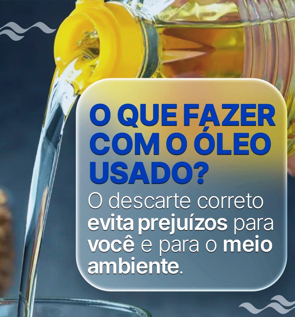 VOCÊ SABE O QUE FAZER COM O ÓLEO DE COZINHA USADO? - Jornal Tribuna de Leme