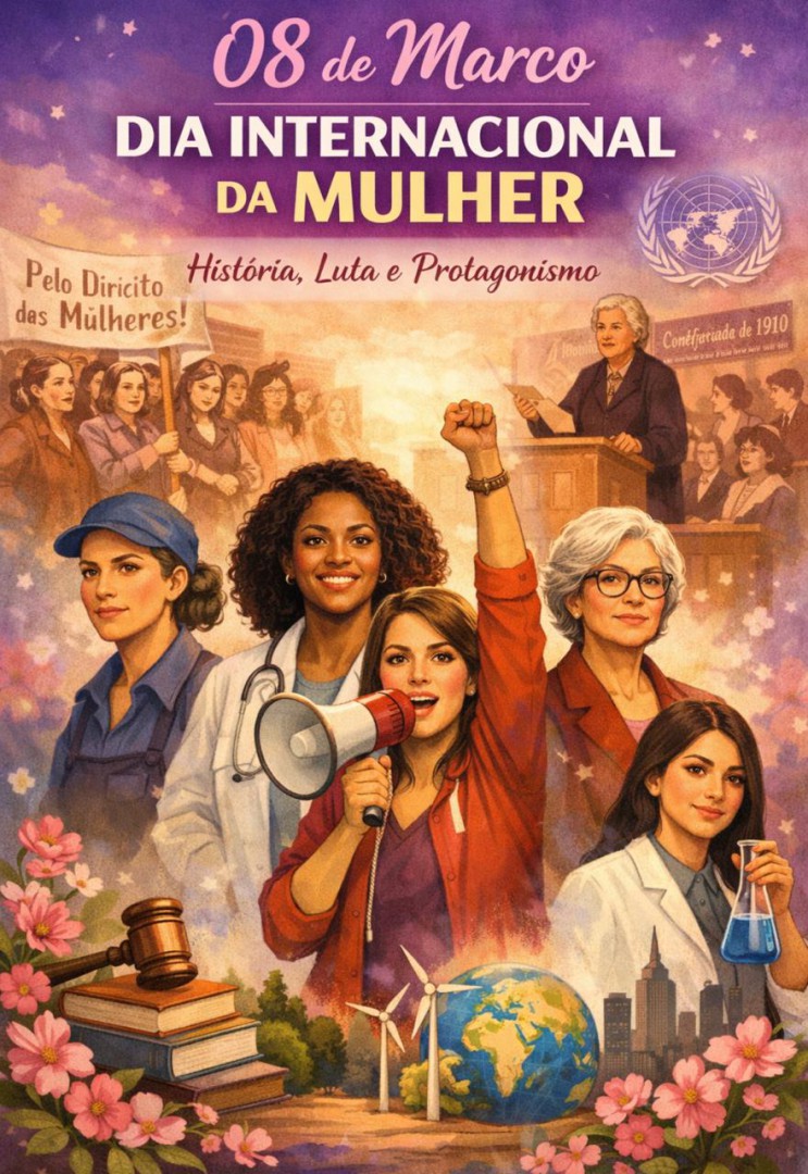 08 DE MARÇO – DIA INTERNACIONAL DA MULHER: HISTÓRIA, LUTA E PROTAGONISMO