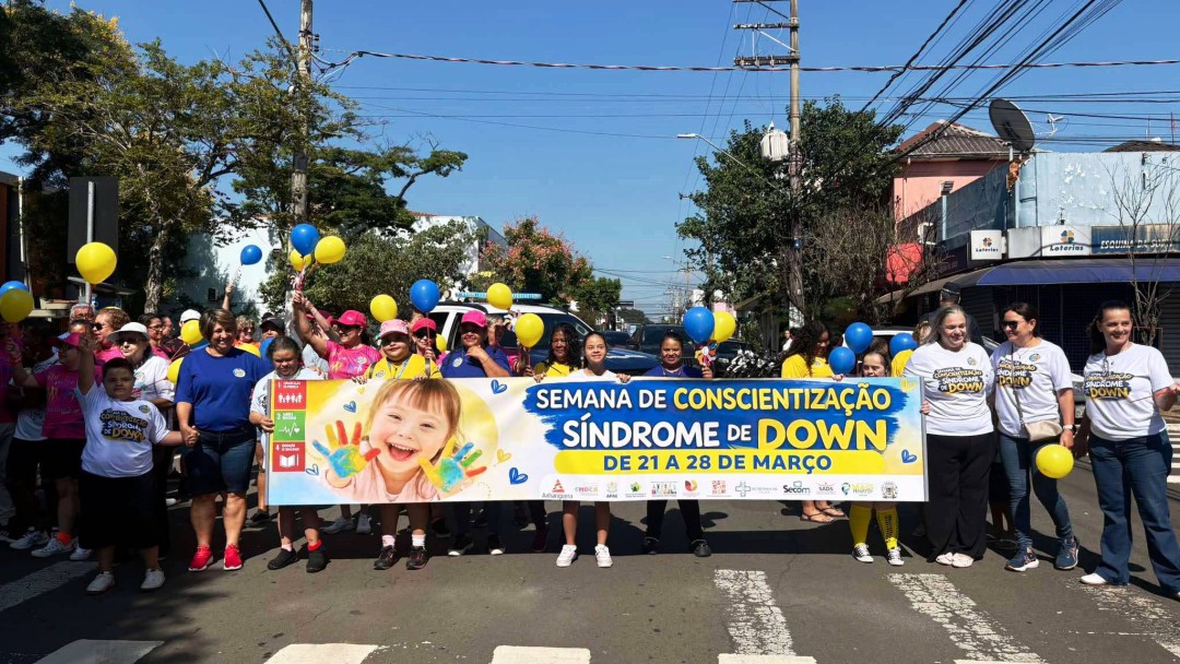 CAMINHADA CELEBRA INCLUSÃO E MARCA SEMANA DA SÍNDROME DE DOWN COM EMOÇÃO E UNIÃO