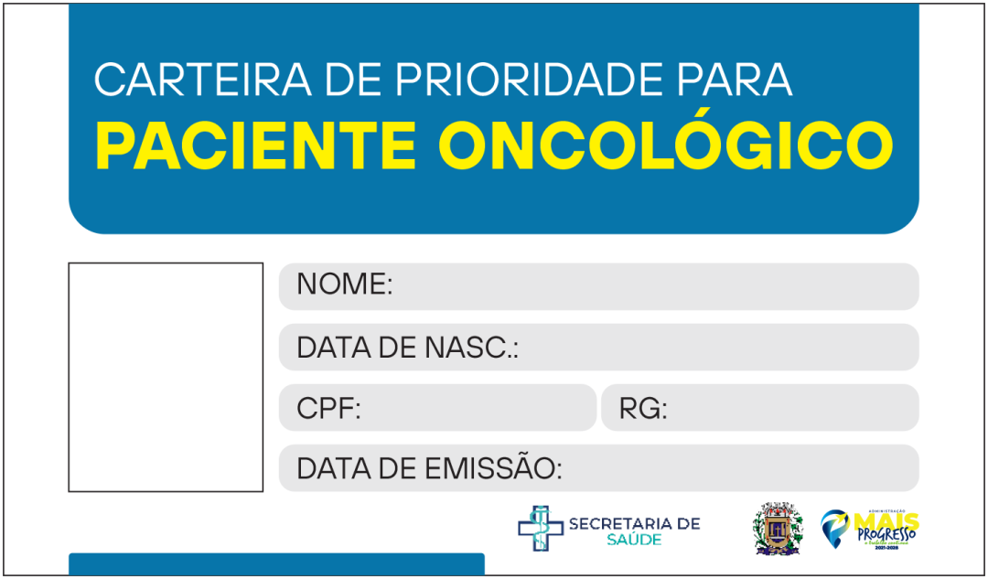 CARTEIRA DE IDENTIFICAÇÃO PARA PACIENTES ONCOLÓGICOS