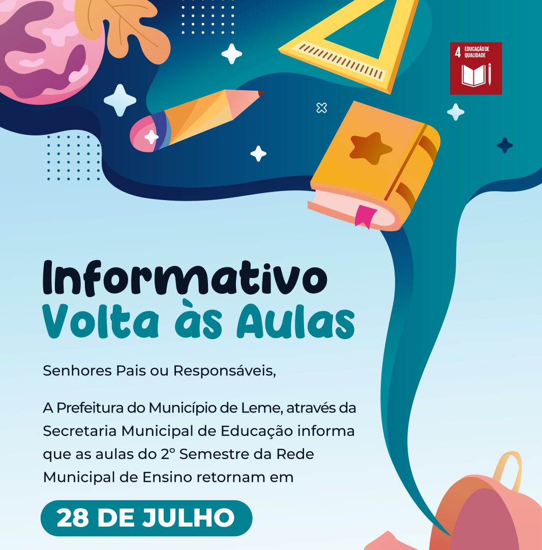 INFORMAÇÕES SOBRE O INÍCIO DAS AULAS DO 2º SEMESTRE DE 2025