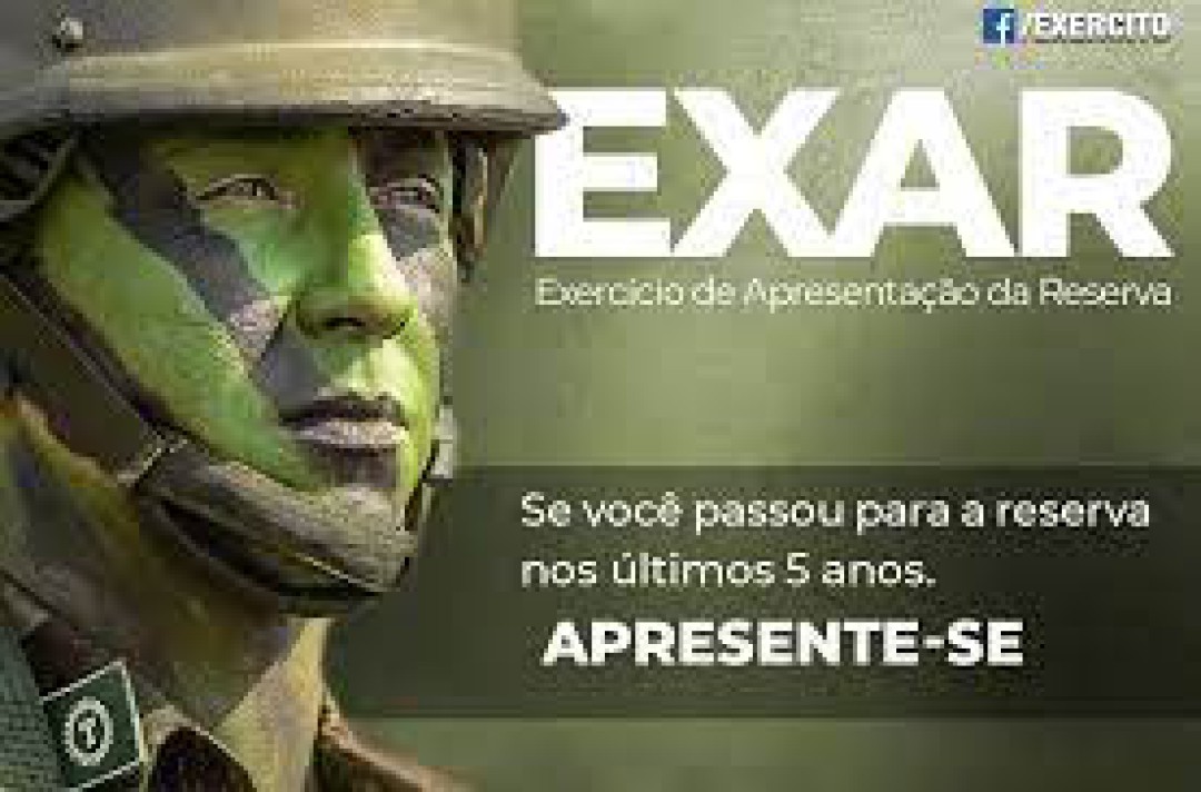 Exercício de Apresentação da Reserva do Exército Brasileiro acontece no mês de dezembro