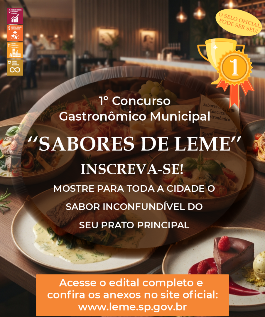 CONCURSO GASTRONÔMICO “SABORES DE LEME”
