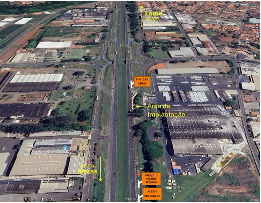 ARTERIS INTERVIAS INFORMA NOVA INTERDIÇÃO DE ALÇA DE ACESSO DA ANHANGUERA, EM LEME, DIA 17, SEGUNDA-FEIRA