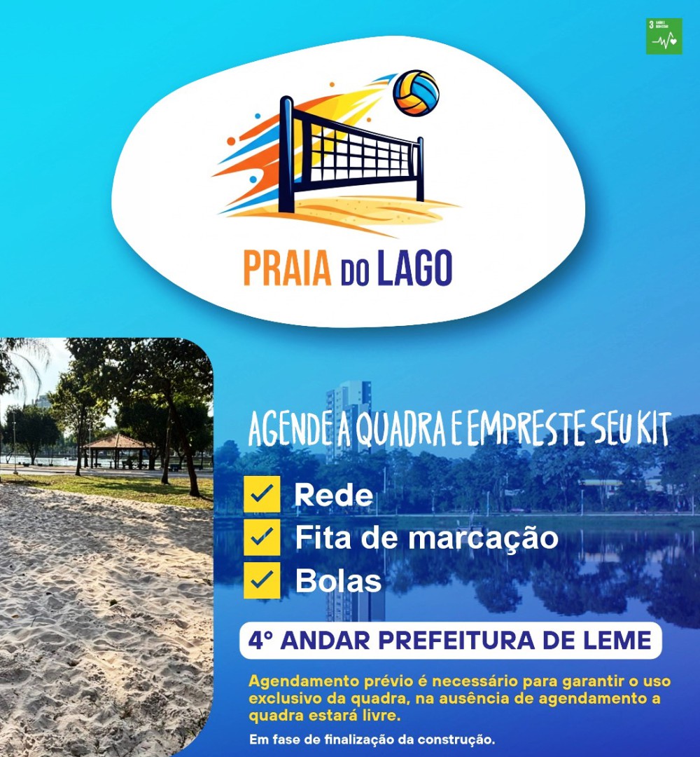 VÔLEI DE PRAIA NO LAGO
