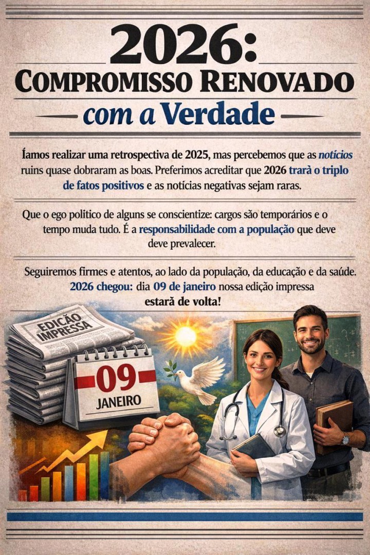 2026: COMPROMISSO RENOVADO COM A VERDADE