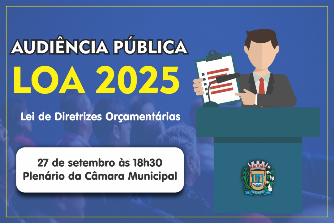 CONVOCAÇÃO PARA AUDIÊNCIA PÚBLICA NA CÂMARA MUNICIPAL