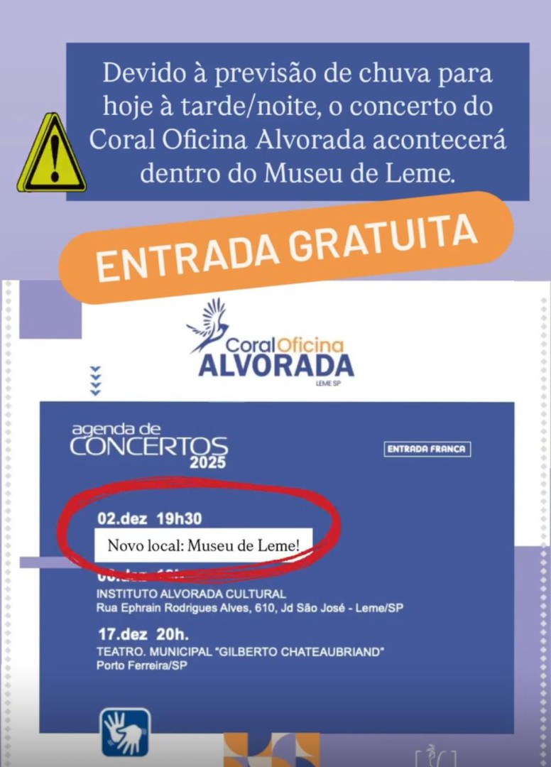 CONCERTO DE NATAL DO CORAL OFICINA ALVORADA