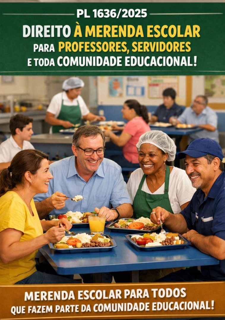 PROJETO DE LEI QUER GARANTIR MERENDA ESCOLAR TAMBÉM PARA PROFESSORES E SERVIDORES