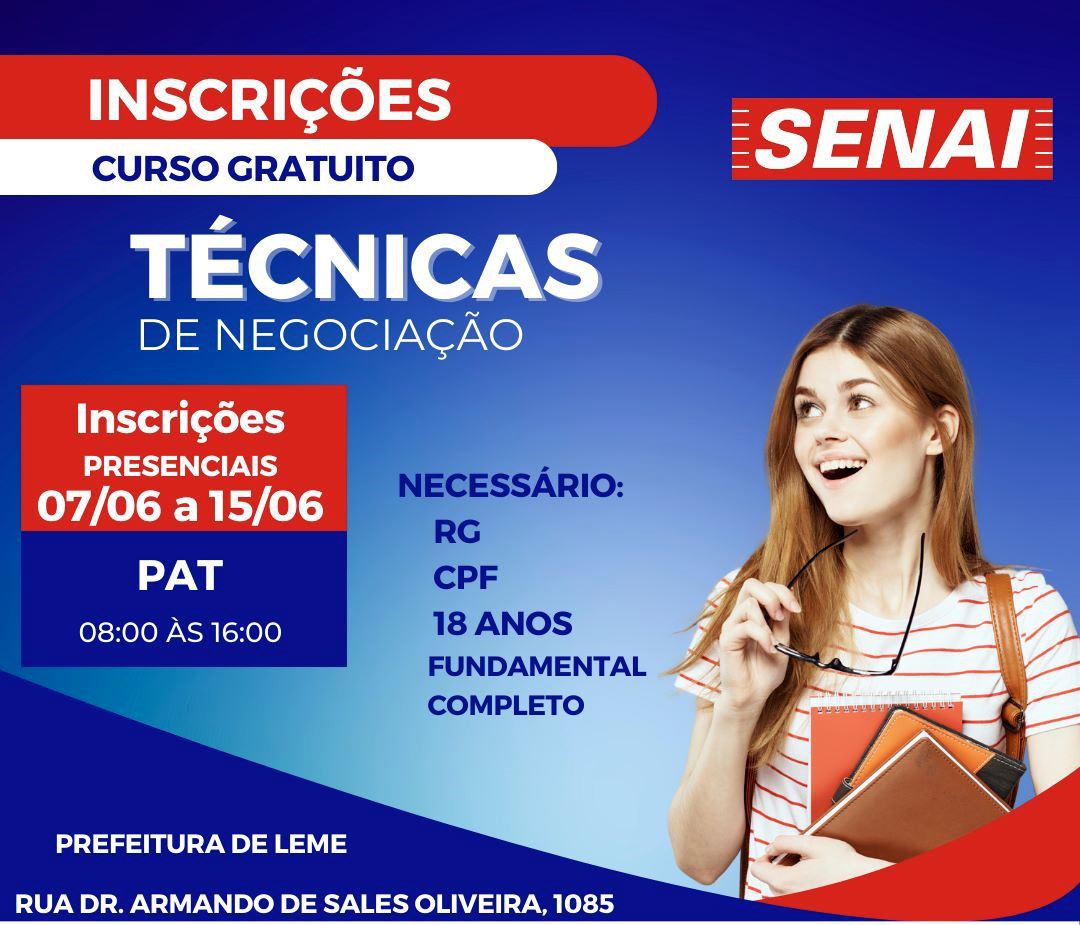 Curso de Técnicas de Negociação gratuito