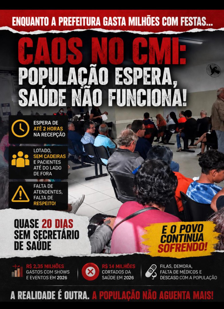 RETRATO DA GESTÃO CLAUDEMIR BORGES: PACIENTES RELATAM DEMORA NO ATENDIMENTO NO CMI E FILAS REACENDEM DEBATE SOBRE ESTRUTURA DA SAÚDE EM LEME