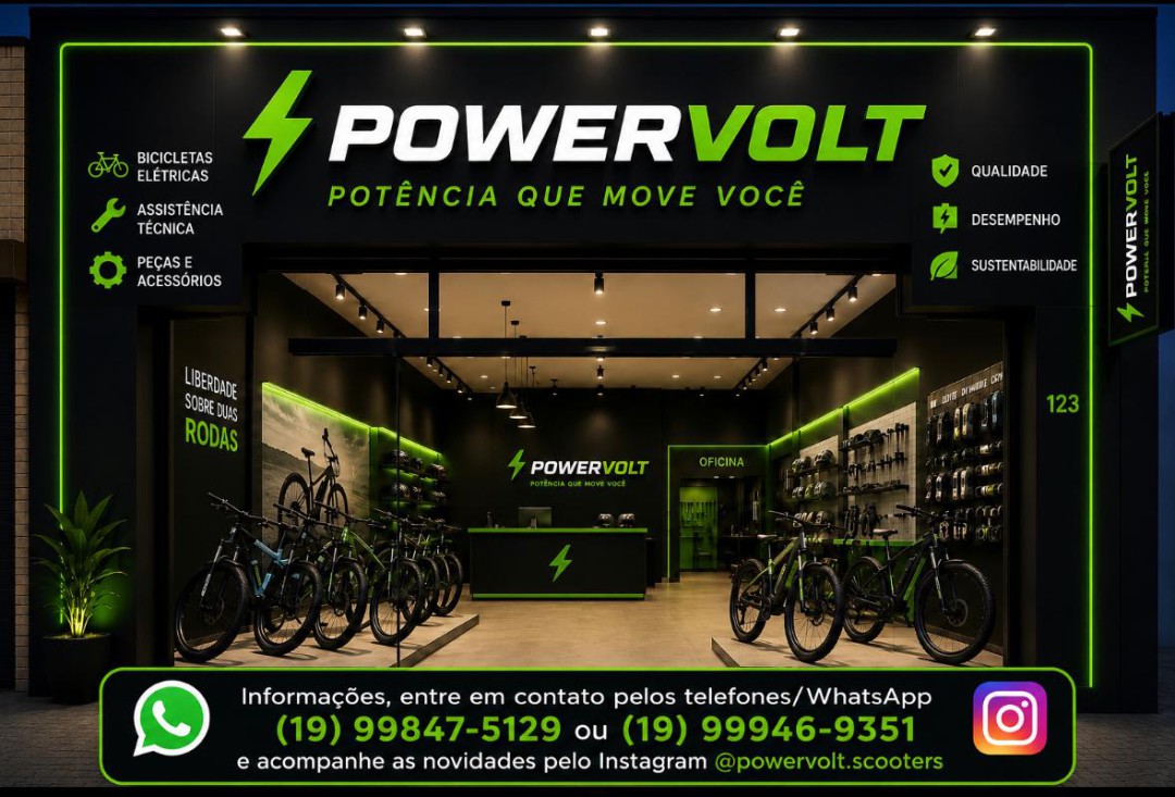 POWER VOLT BIKES VENDA E ASSISTÊNCIA ESPECIALIZADA EM BIKES ELÉTRICAS