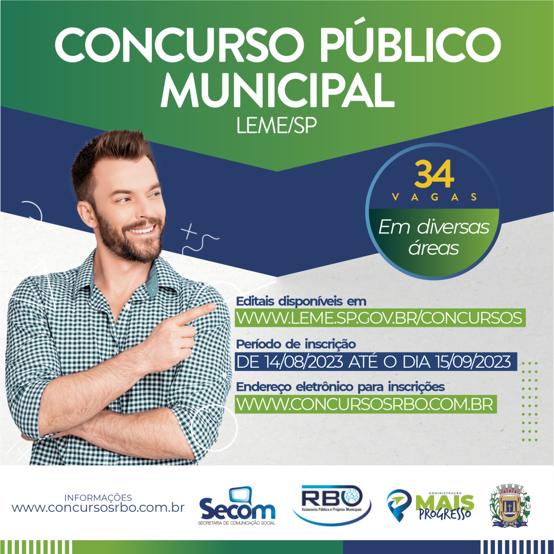 Prefeitura publica novo edital de Concurso Público