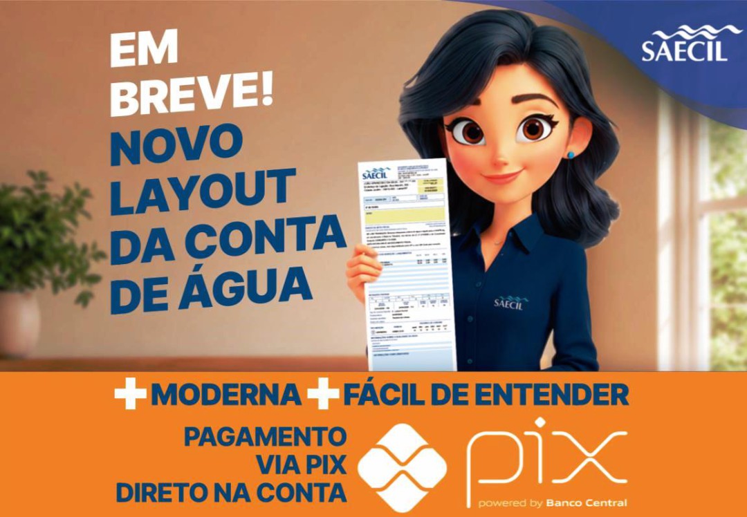 SAECIL ADEQUARÁ LAYOUT DA FATURA DE ÁGUA ÀS REGRAS DA REFORMA TRIBUTÁRIA