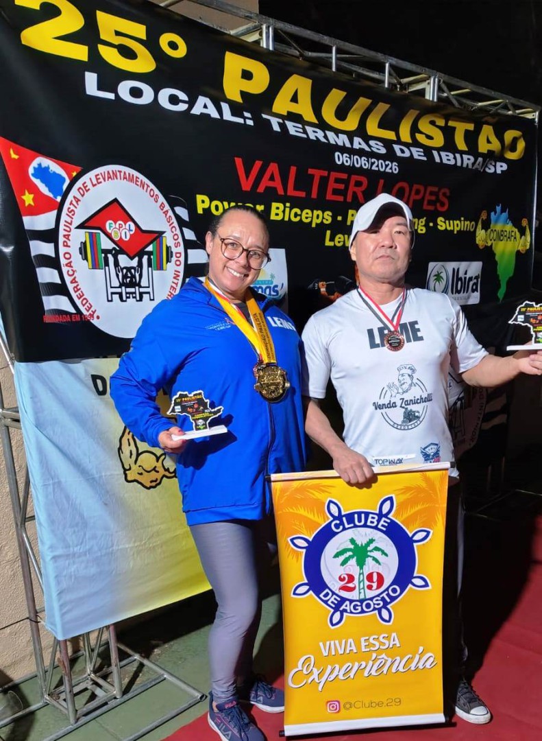 ATLETAS DE LEME CONQUISTAM TÍTULOS NO CAMPEONATO PAULISTA DE SUPINO E POWERLIFTING