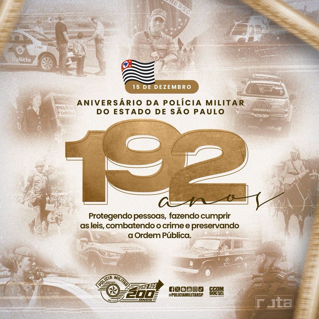 192 anos de história, serviço e proteção!