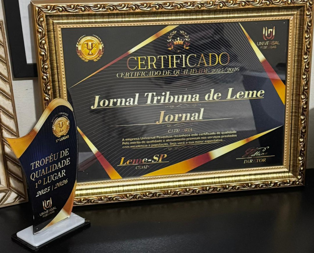 RECONHECIMENTO QUE CONSAGRA UM ANO DE EXCELÊNCIA